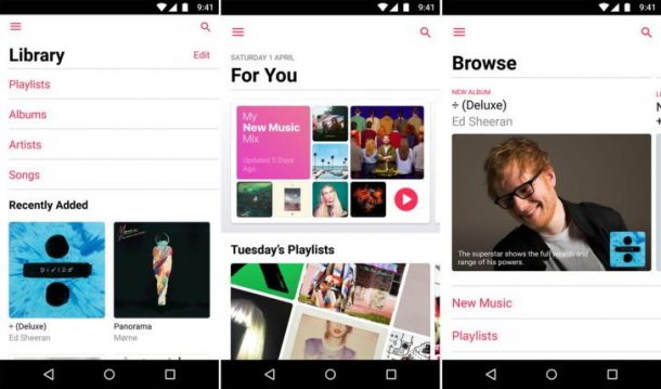 Apple Music para Android con nueva interfaz en su versión 2.0