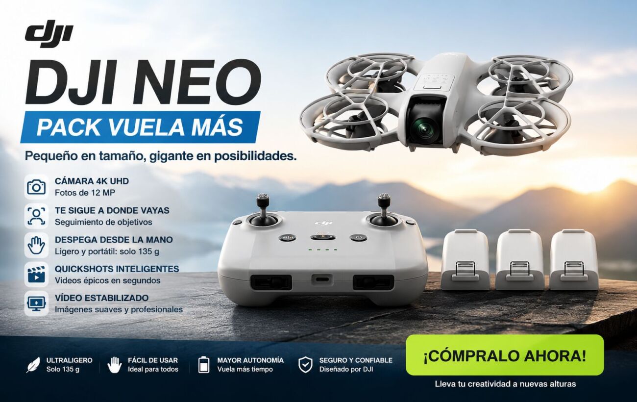 Dji Neo Pack Vuela Más: Análisis, Precio Y Características Dji Neo Pack Vuela Más