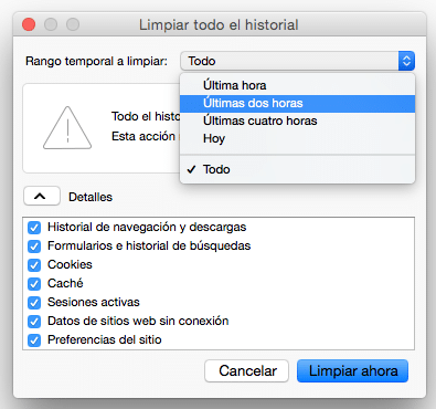 Como borrar el historial de navegación en Firefox muy rápido