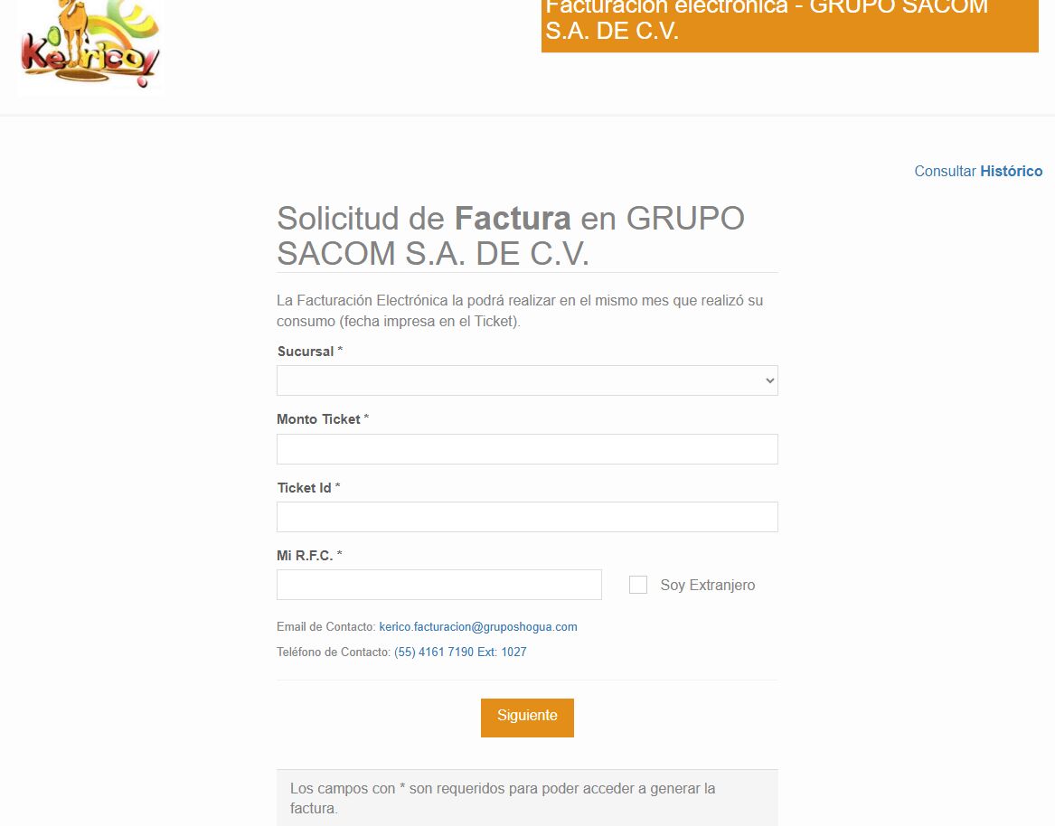 Facturación Ke Rico